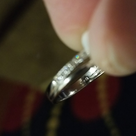 Solid .925 SS ⚡White Gold Overlay, Pearl & Topaz - Picture 10 of 12